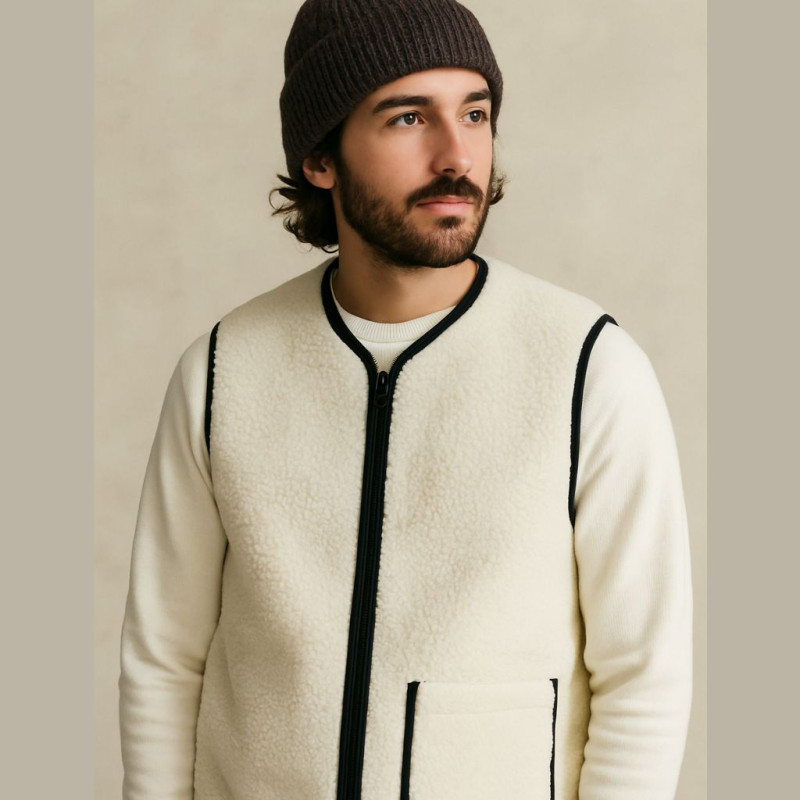 Curly Fleece ECRU Ecru
